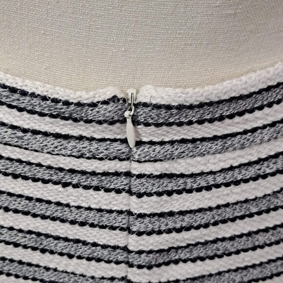 J Crew Tweed Skirt and Jacket Cream/Gray/Black Stripes - Picture 14 of 16